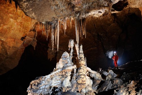 Baradla Barlang (Hongrie) - Concrétions massives(SP-12-0625)