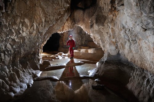 Pestera Magura (Roumanie) - galerie avec gours(SP-12-0696)