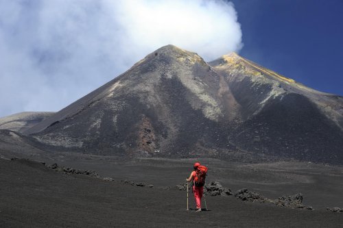 Volcan de l'Etna (Sicile, Italie) - L'Etna vu du versant sud.(vo-08-0305)