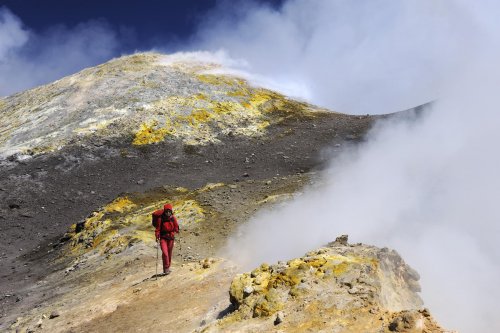 Volcan de l'Etna (Sicile, Italie) - Cratère sommital de la Boca Nuova(vo-08-0555)