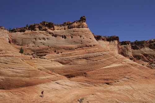 Parc d'Escalante (Utah). Dômes de grès dans le secteur de Zebra Canyon.(VOY 09-1090)