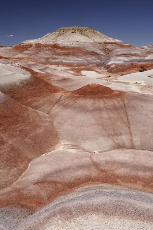Capitol Reef (Utah). Collines de Bentonite dans la partie nord du parc.(VOY 09-1451)