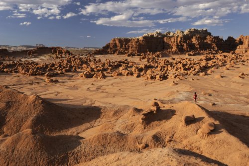 Goblin Valley (Utah). Vue d'ensemble de la vallée.(VOY 09-1504)