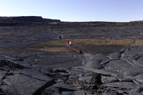 Big island (Hawaï). Dans la caldeira du Mauna Loa.(VOY 10-0173)