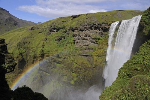 Cascade de Skogafoss.(VOY 10-0691)