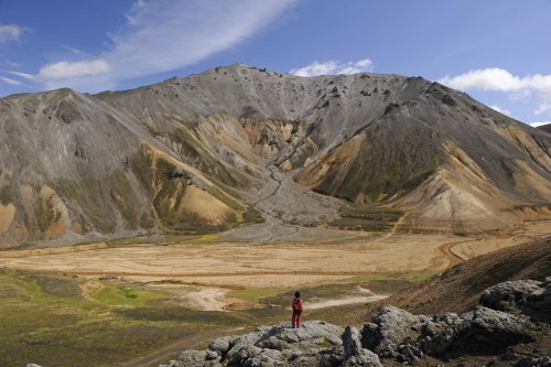 Ladmannalaugar. Montagne du Blahnukur.(VOY 10-0764)