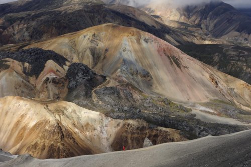 Landmannalaugar. Montagne de Brennisteinsalda (la montagne aux sorcières).(VOY 10-0788)
