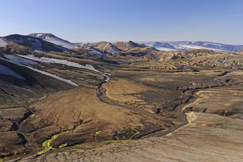 Paysage près du refuge de Hrafntinnusker dans le Landmannalaugar.(VOY 10-0869)