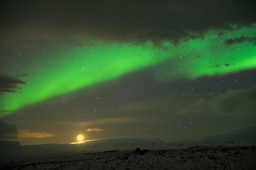 Islande - Aurore boréale (région de Gullfoss)(VO 11-0440)