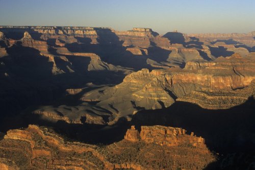 Grand Canyon. Coucher de soleil à Hopi Point. Vue d'ensemble.(V 05116)