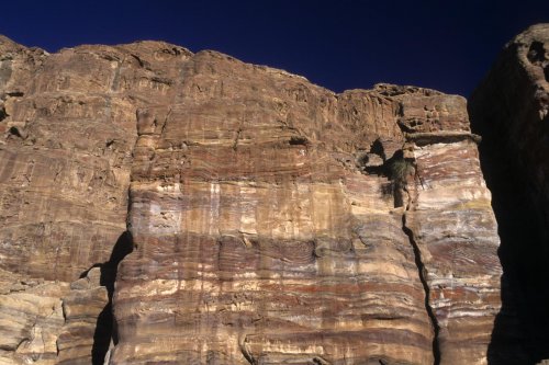 Façade de grès dans Pétra.(VOY 06670)