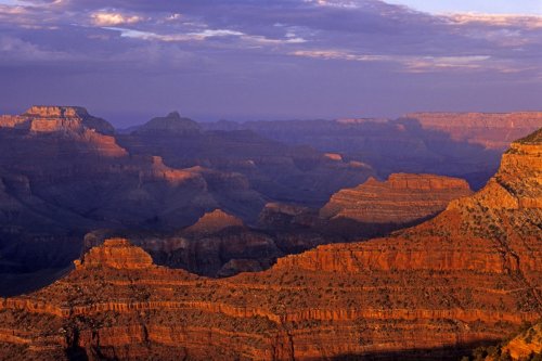 Grand Canyon. Coucher de soleil à Yavapai Point.(V 08404)