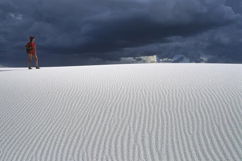 White Sands National Monument, New Mexico. Désert de gypse.(V 08662)