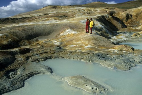 Islande. Solfatares de Krafla près de Myvatn.(V 10168)