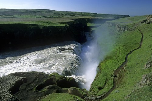 Islande. Cascade de Gulfoss.(V 10851)