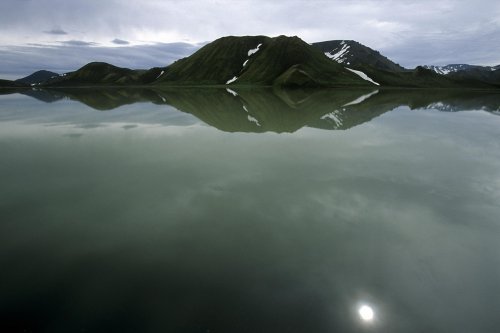 Islande. Lac de Litli-Kylingur dans le Landmannalaugar.(V 11187)