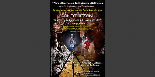 Affiche rencontres audiovisuelles Spélimages 2022