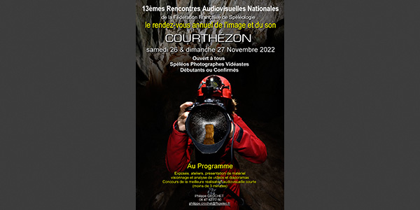 Affiche rencontres audiovisuelles Spélimages 2022