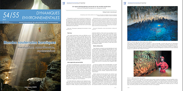 Dynamiques environnementales n°54-55 (février 2026) - Un regard photographique personnel sur les mondes souterrains 