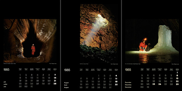 Speleo Project Calendar 1985