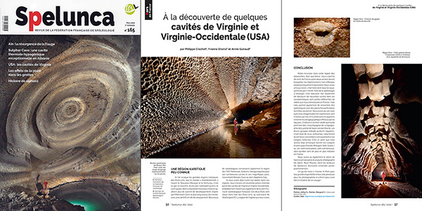 Spelunca n°165 (mars 2022) - A la découverte de quelques cavités de Virginie et Virginie occidentale