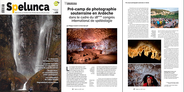 Spelunca n°168 (décembre 2022) - Pré-camp de photographie souterraine