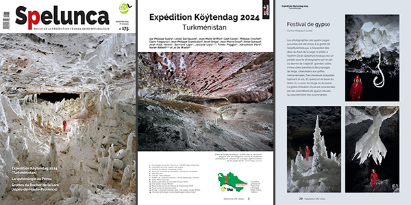 Spelunca n°175 (septembre 2024) - Expédition Köytendag 2024 (Turkménistan)